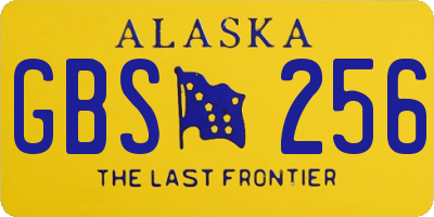 AK license plate GBS256