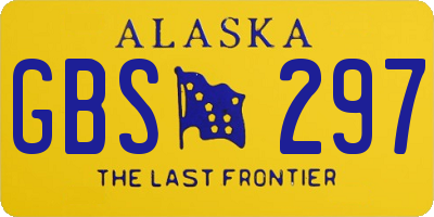 AK license plate GBS297