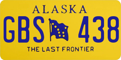 AK license plate GBS438
