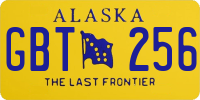 AK license plate GBT256