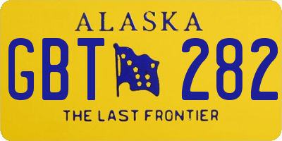 AK license plate GBT282