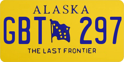 AK license plate GBT297