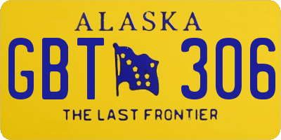 AK license plate GBT306