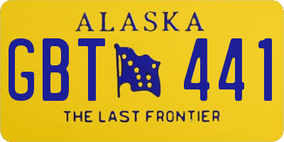 AK license plate GBT441
