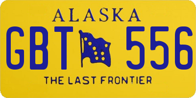 AK license plate GBT556