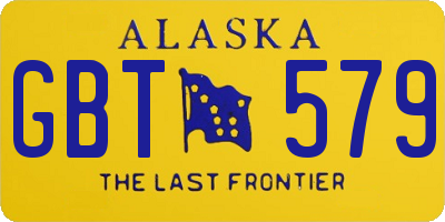 AK license plate GBT579