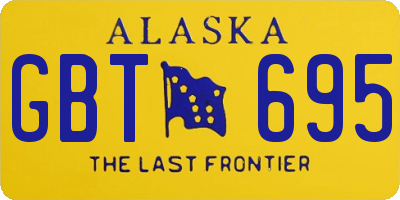 AK license plate GBT695