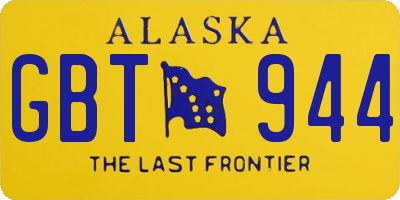 AK license plate GBT944