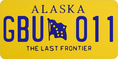 AK license plate GBU011
