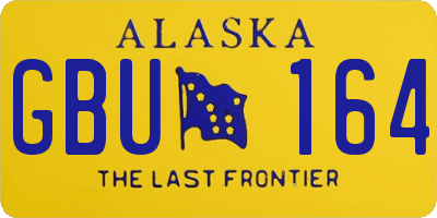 AK license plate GBU164