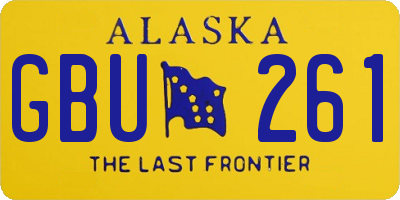 AK license plate GBU261