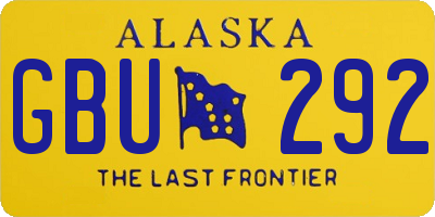 AK license plate GBU292