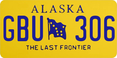 AK license plate GBU306