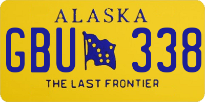 AK license plate GBU338