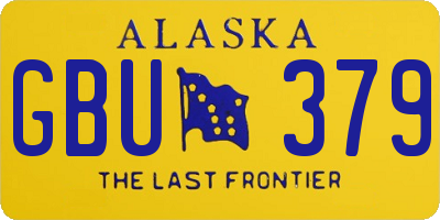 AK license plate GBU379