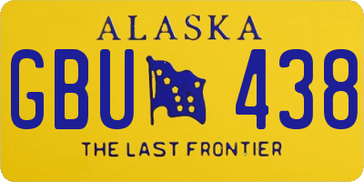 AK license plate GBU438