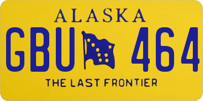 AK license plate GBU464