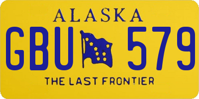 AK license plate GBU579