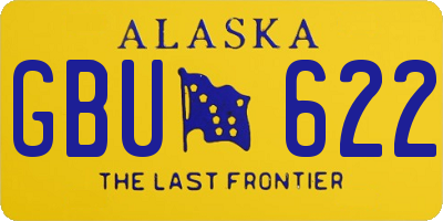 AK license plate GBU622