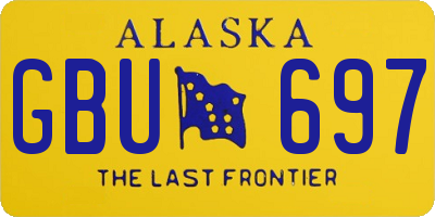 AK license plate GBU697