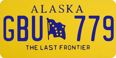 AK license plate GBU779