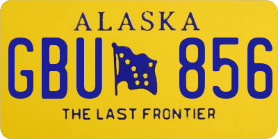 AK license plate GBU856