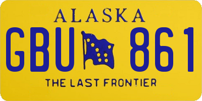 AK license plate GBU861