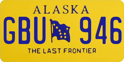 AK license plate GBU946