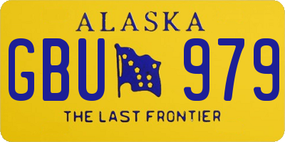 AK license plate GBU979