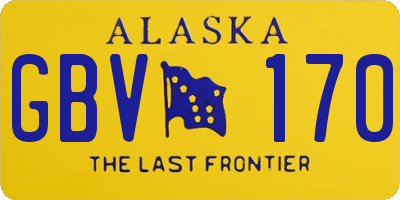 AK license plate GBV170