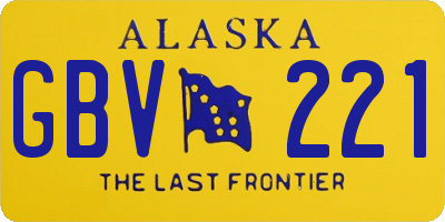 AK license plate GBV221