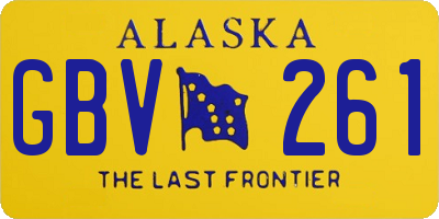 AK license plate GBV261