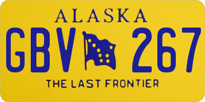 AK license plate GBV267