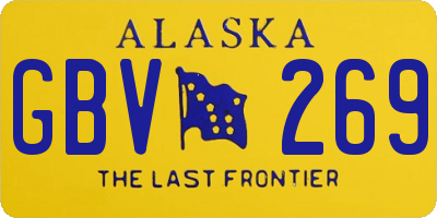 AK license plate GBV269