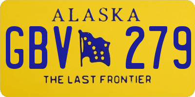 AK license plate GBV279