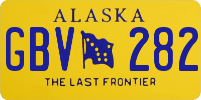 AK license plate GBV282