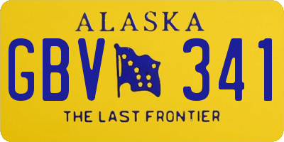 AK license plate GBV341