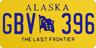 AK license plate GBV396