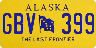 AK license plate GBV399