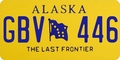 AK license plate GBV446