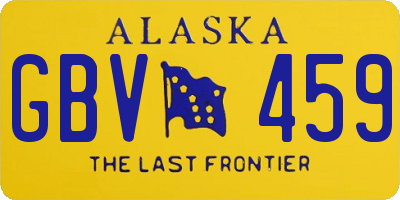 AK license plate GBV459