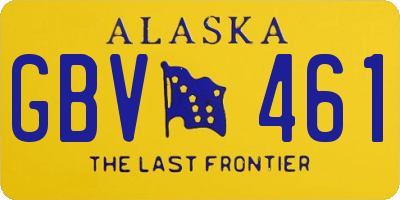 AK license plate GBV461