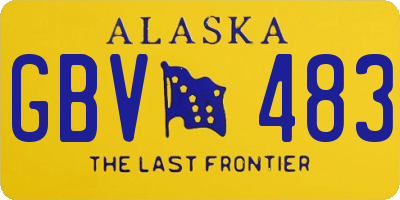 AK license plate GBV483