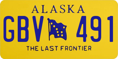 AK license plate GBV491