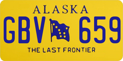 AK license plate GBV659