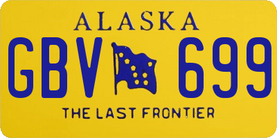 AK license plate GBV699