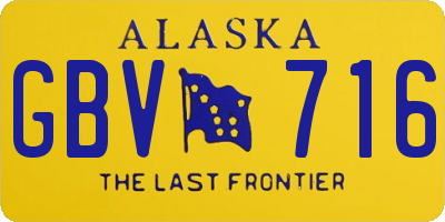 AK license plate GBV716