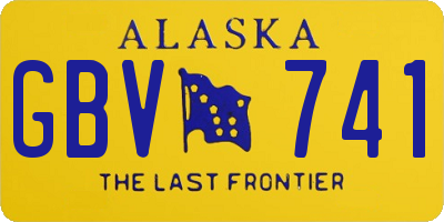 AK license plate GBV741