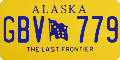 AK license plate GBV779