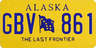 AK license plate GBV861